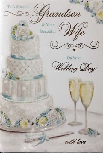 Picture of GRANDSON & WIFE WEDDING CARD